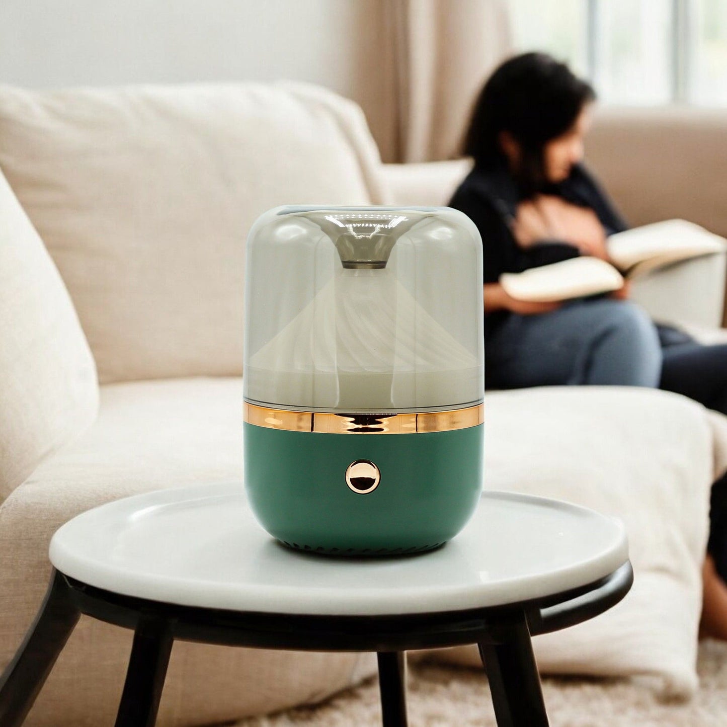 Urban Aroma Diffuser Green & Bronze - USB - Color Change